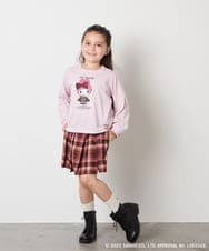 KJKJA80034 a.v.v KIDS(アー・ヴェ・ヴェ) 【数量限定】[100-140]［マイメロディ／クロミ］スパンコールロンT ピンク