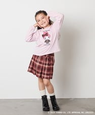 KJKJA80034 a.v.v KIDS(アー・ヴェ・ヴェ) 【数量限定】[100-140]［マイメロディ／クロミ］スパンコールロンT ピンク