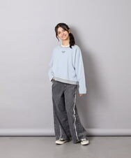 KJKJD03039 a.v.v KIDS(アー・ヴェ・ヴェ) [140-160]ボーダーレイヤード風ロングTシャツ ライトブルー