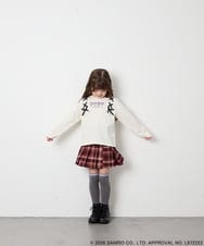 KJKJD05044 a.v.v KIDS(アー・ヴェ・ヴェ) [110-150]【サンリオ/数量限定】クロミレースアップTシャツ アイボリー
