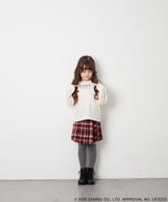 KJKJD05044 a.v.v KIDS(アー・ヴェ・ヴェ) [110-150]【サンリオ/数量限定】クロミレースアップTシャツ アイボリー