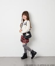KJKJD05044 a.v.v KIDS(アー・ヴェ・ヴェ) [110-150]【サンリオ/数量限定】クロミレースアップTシャツ アイボリー