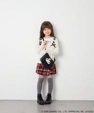 KJKJD05044 a.v.v KIDS(アー・ヴェ・ヴェ) [110-150]【サンリオ/数量限定】クロミレースアップTシャツ アイボリー