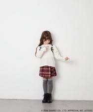 KJKJD05044 a.v.v KIDS(アー・ヴェ・ヴェ) [110-150]【サンリオ/数量限定】クロミレースアップTシャツ アイボリー