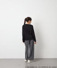 KJKJD05044 a.v.v KIDS(アー・ヴェ・ヴェ) [110-150]【サンリオ/数量限定】クロミレースアップTシャツ ブラック