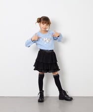 KJKJD07026 a.v.v KIDS(アー・ヴェ・ヴェ) [110-150]【毛玉になりにくい】アソートアートロンT ライトブルー