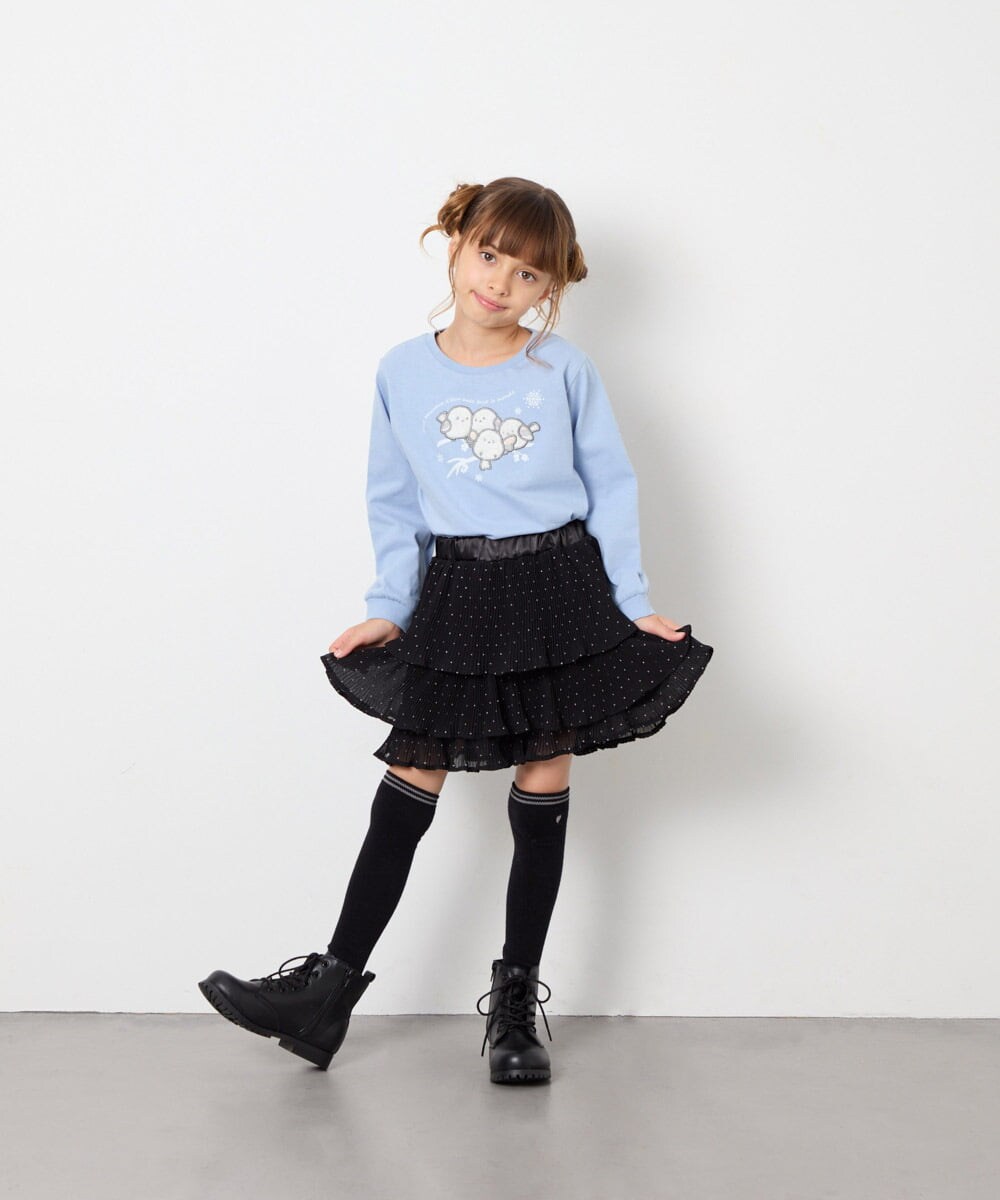 KJKJD07026 a.v.v KIDS(アー・ヴェ・ヴェ) [110-150]【毛玉になりにくい】アソートアートロンT ライトブルー