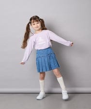 KJKJD07026 a.v.v KIDS(アー・ヴェ・ヴェ) [110-150]【毛玉になりにくい】アソートアートロンT ラベンダー