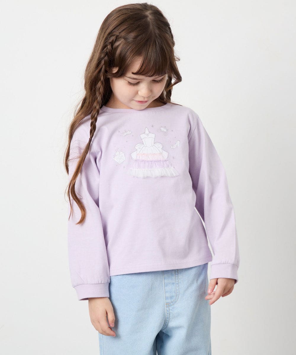 KJKJD07026 a.v.v KIDS(アー・ヴェ・ヴェ) [110-150]【毛玉になりにくい】アソートアートロンT ラベンダー