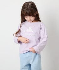 KJKJD07026 a.v.v KIDS(アー・ヴェ・ヴェ) [110-150]【毛玉になりにくい】アソートアートロンT ラベンダー