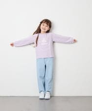 KJKJD07026 a.v.v KIDS(アー・ヴェ・ヴェ) [110-150]【毛玉になりにくい】アソートアートロンT ラベンダー