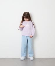 KJKJD07026 a.v.v KIDS(アー・ヴェ・ヴェ) [110-150]【毛玉になりにくい】アソートアートロンT ラベンダー