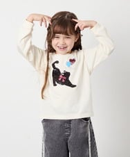 KJKJD07026 a.v.v KIDS(アー・ヴェ・ヴェ) [110-150]【毛玉になりにくい】アソートアートロンT アイボリー