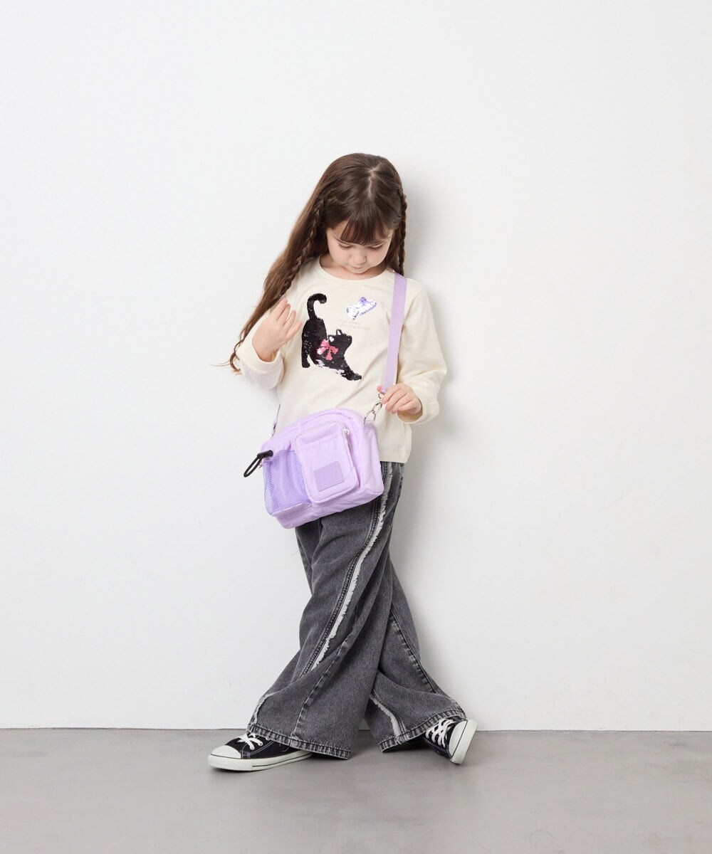 KJKJD07026 a.v.v KIDS(アー・ヴェ・ヴェ) [110-150]【毛玉になりにくい】アソートアートロンT アイボリー