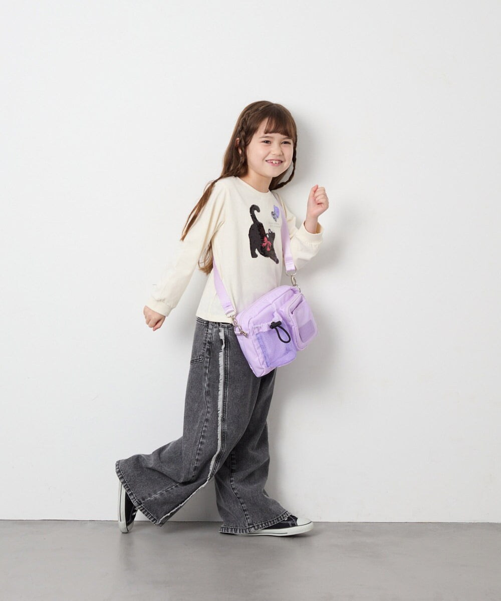 KJKJD07026 a.v.v KIDS(アー・ヴェ・ヴェ) [110-150]【毛玉になりにくい】アソートアートロンT アイボリー
