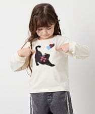 KJKJD07026 a.v.v KIDS(アー・ヴェ・ヴェ) [110-150]【毛玉になりにくい】アソートアートロンT アイボリー