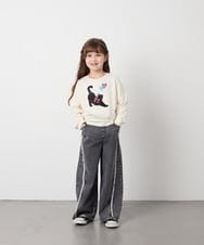 KJKJD07026 a.v.v KIDS(アー・ヴェ・ヴェ) [110-150]【毛玉になりにくい】アソートアートロンT アイボリー