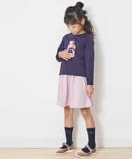 KJKJJ06019 a.v.v KIDS(アー・ヴェ・ヴェ) [100-130]【洗える】トゥインクルスパンコール長そでＴシャツ[WEB限定サイズ] ラベンダー