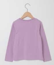KJKJJ06019 a.v.v KIDS(アー・ヴェ・ヴェ) [100-130]【洗える】トゥインクルスパンコール長そでＴシャツ[WEB限定サイズ] ラベンダー