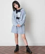 KJKJM20019 a.v.v KIDS(アー・ヴェ・ヴェ) [100-130]【毛玉になりにくい】アソートプリントTシャツ ラベンダー