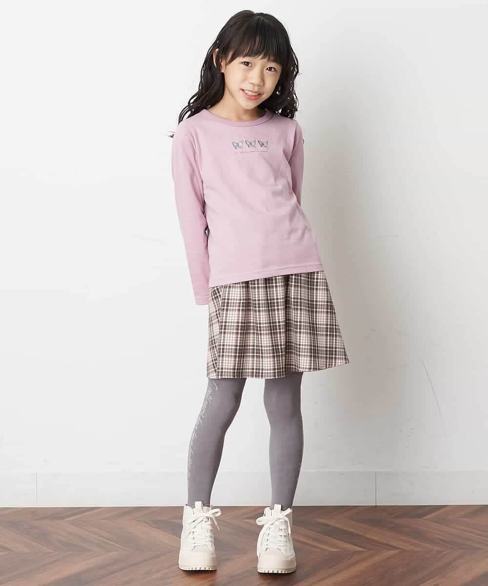 KJKJM20019 a.v.v KIDS(アー・ヴェ・ヴェ) [100-130]【毛玉になりにくい】アソートプリントTシャツ ラベンダー
