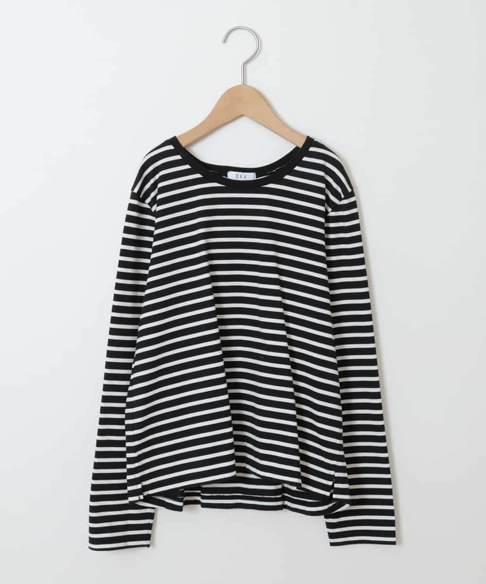 KJKJM34019 a.v.v KIDS(アー・ヴェ・ヴェ) [100-130]【カットソー人気No.1】バックレースアップカットソー ライトブルー