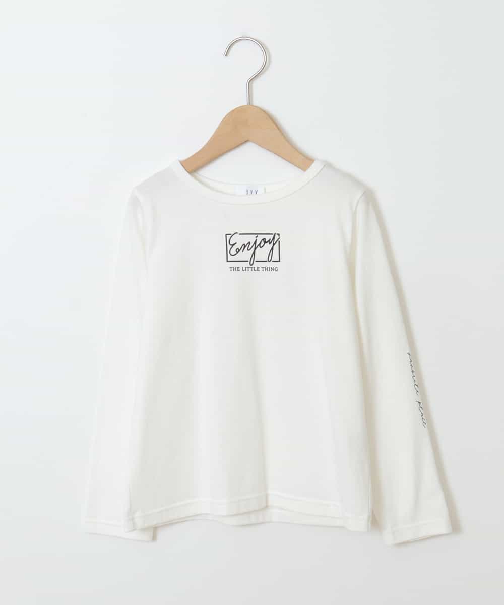 KJKJN20024 a.v.v KIDS(アー・ヴェ・ヴェ) [140-150]【毛玉になりにくい】アソートプリントTシャツ ホワイト