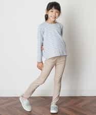 KJKJN34024 a.v.v KIDS(アー・ヴェ・ヴェ) [140-150]【カットソー人気No.1】バックレースアップカットソー アイボリー