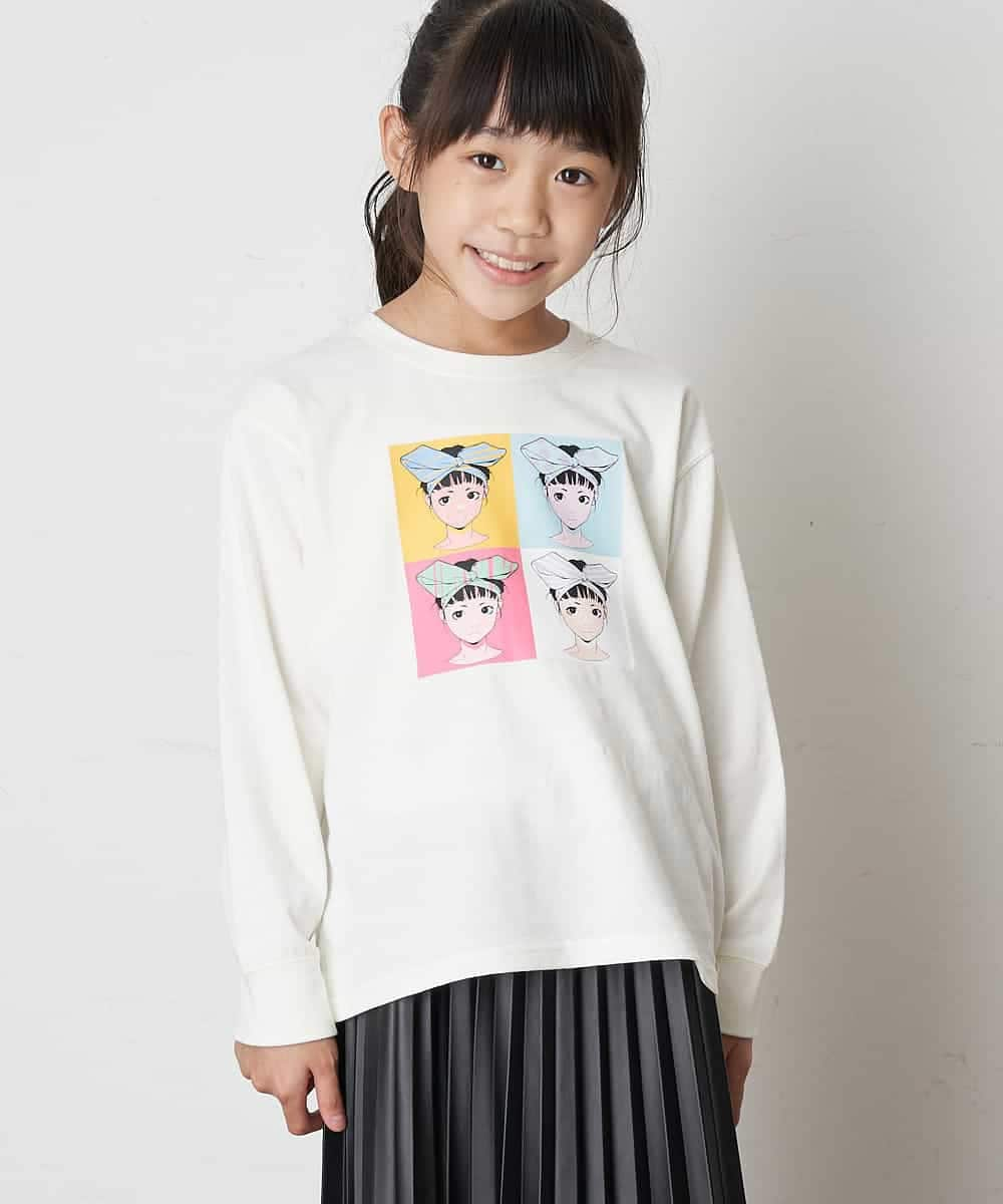 KJKJN80029 a.v.v KIDS(アー・ヴェ・ヴェ) [140-150]【数量限定】古塔つみコラボ 長袖カットソー ラベンダー