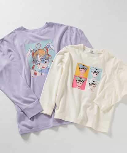 KJKJN80029 a.v.v KIDS [140-150]【数量限定】古塔つみコラボ 長袖カットソー