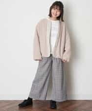 KJKJO24034 a.v.v KIDS(アー・ヴェ・ヴェ) [160]【毛玉になりにくい】カレッジロゴ 異素材ロンT[WEB限定サイズ] ダークグレー