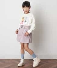 KJKJO80034 a.v.v KIDS(アー・ヴェ・ヴェ) [160]【数量限定】古塔つみコラボ 長袖カットソー[WEB限定サイズ] ラベンダー