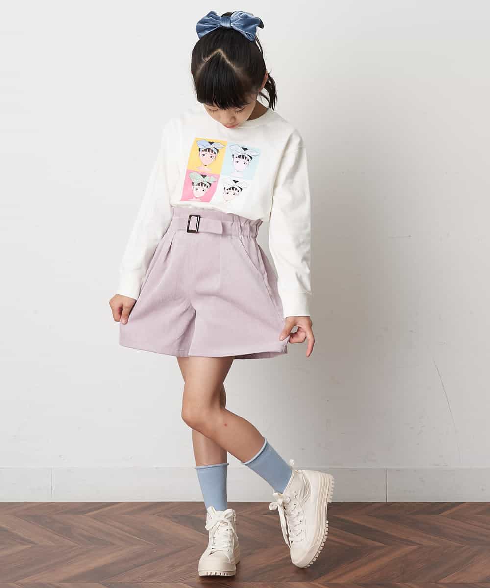 KJKJO80034 a.v.v KIDS(アー・ヴェ・ヴェ) [160]【数量限定】古塔つみコラボ 長袖カットソー[WEB限定サイズ] ラベンダー