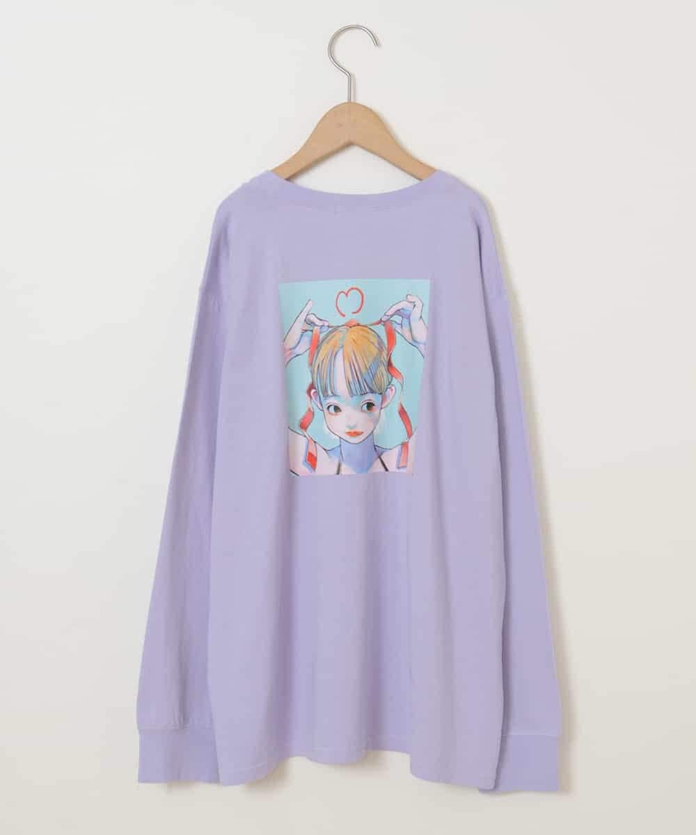 KJKJO80034 a.v.v KIDS(アー・ヴェ・ヴェ) [160]【数量限定】古塔つみコラボ 長袖カットソー[WEB限定サイズ] ラベンダー