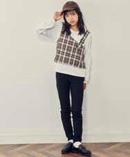 KJKJP34029 a.v.v KIDS(アー・ヴェ・ヴェ) [100-130]バックル付きビスチェドッキングトップス ライトブルー
