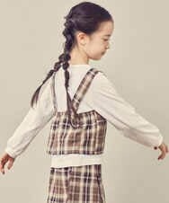 KJKJP34029 a.v.v KIDS(アー・ヴェ・ヴェ) [100-130]バックル付きビスチェドッキングトップス ライトブルー
