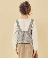 KJKJP34029 a.v.v KIDS(アー・ヴェ・ヴェ) [100-130]バックル付きビスチェドッキングトップス ライトブルー