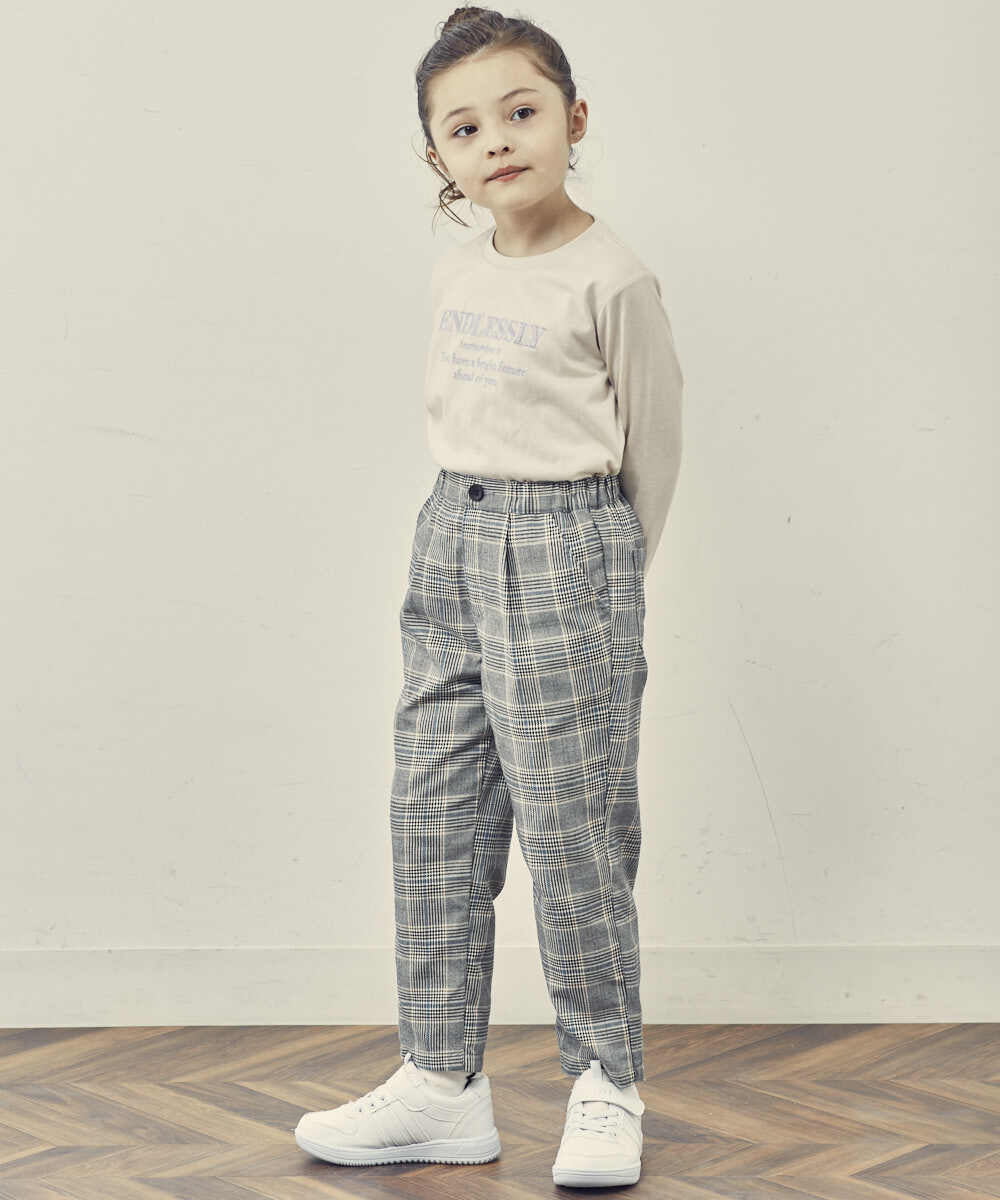 KJKJP36019 a.v.v KIDS(アー・ヴェ・ヴェ) [100-130]ロゴアソート長袖Tシャツ ラベンダー