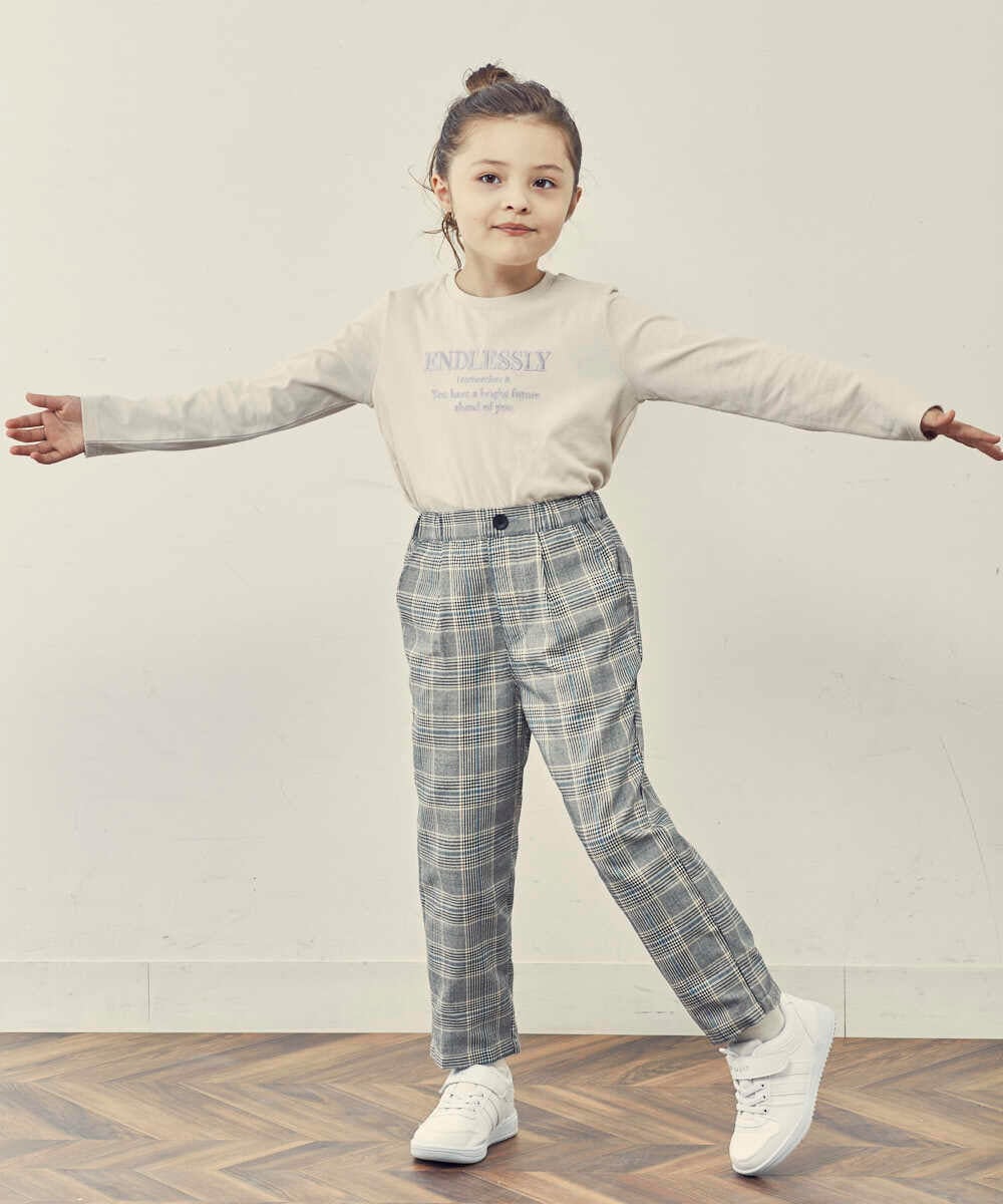 KJKJP36019 a.v.v KIDS(アー・ヴェ・ヴェ) [100-130]ロゴアソート長袖Tシャツ ラベンダー