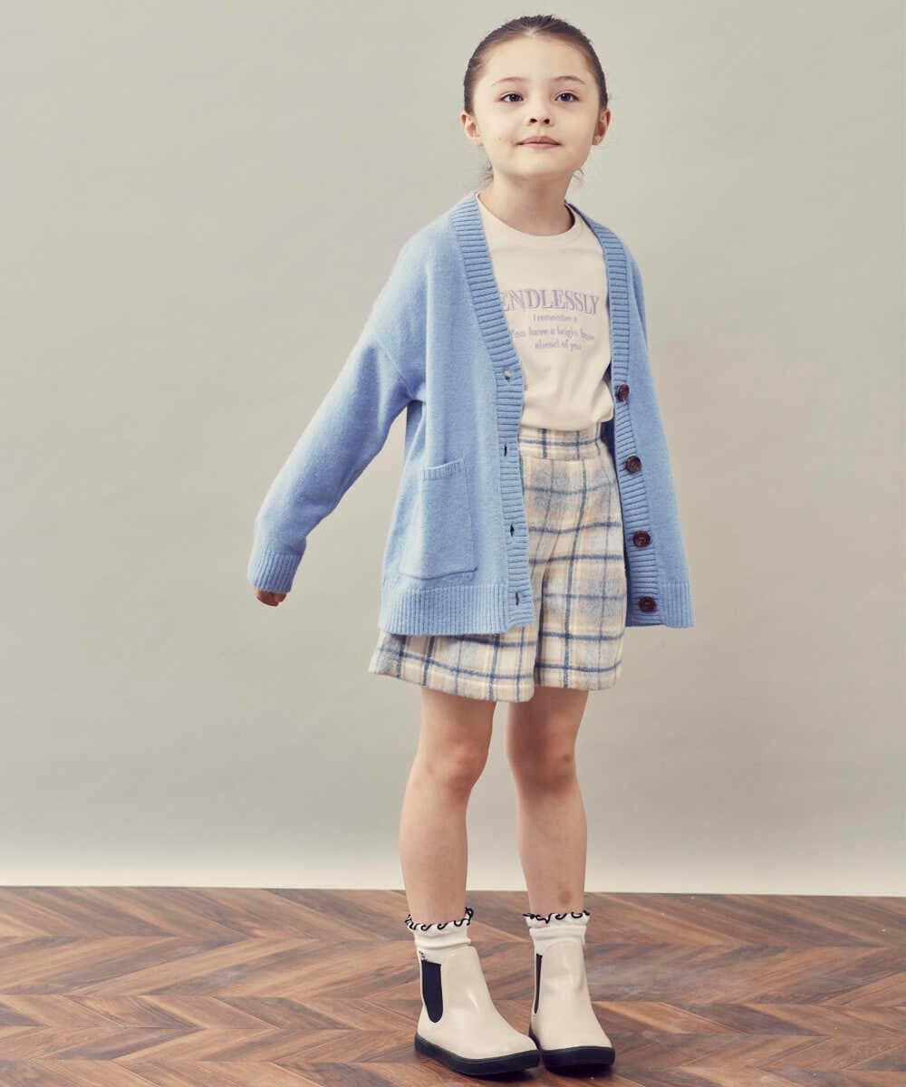KJKJP36019 a.v.v KIDS(アー・ヴェ・ヴェ) [100-130]ロゴアソート長袖Tシャツ ラベンダー
