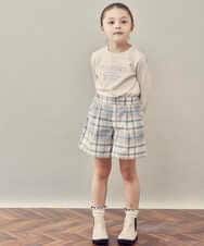 KJKJP36019 a.v.v KIDS(アー・ヴェ・ヴェ) [100-130]ロゴアソート長袖Tシャツ ラベンダー