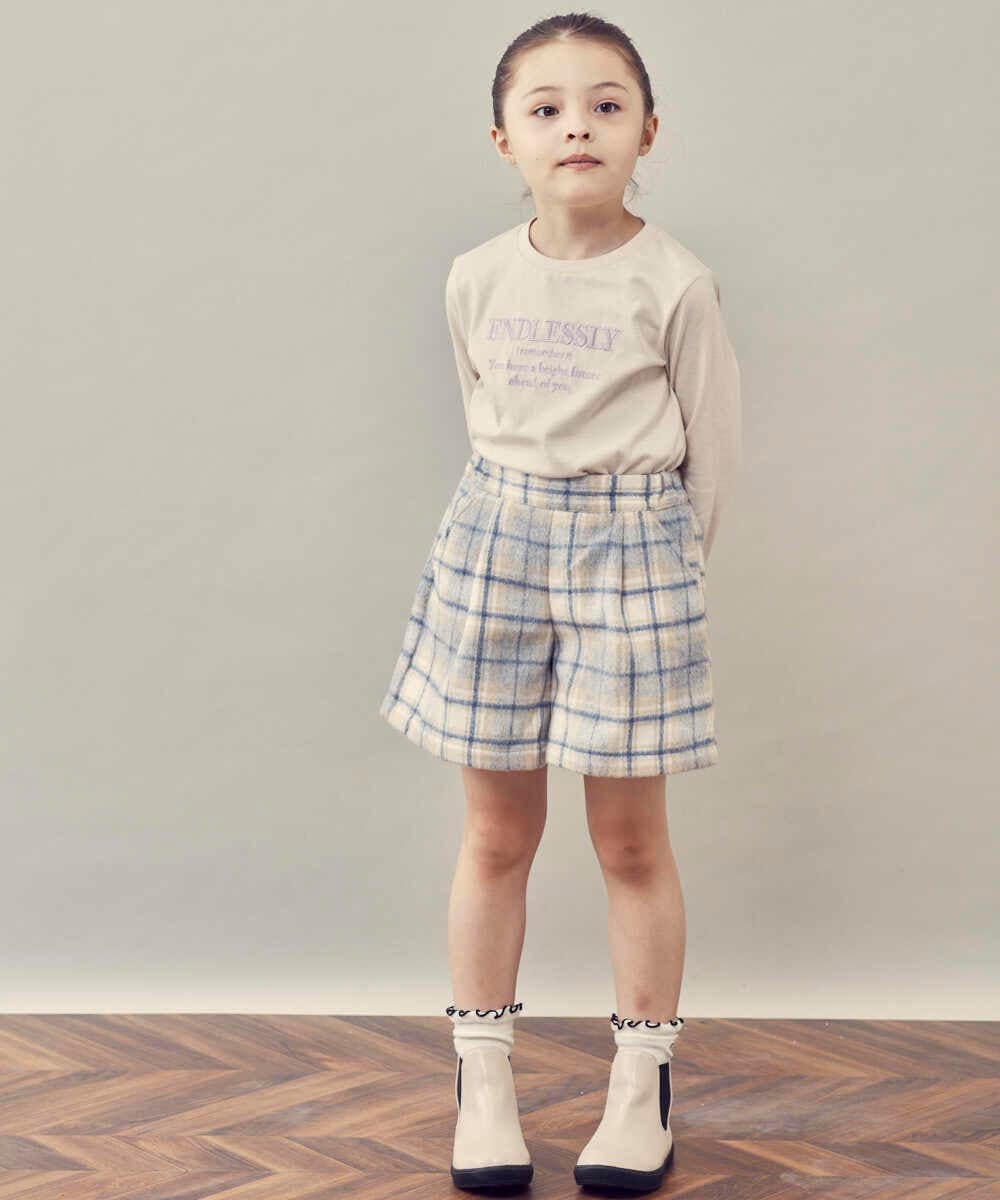 KJKJP36019 a.v.v KIDS(アー・ヴェ・ヴェ) [100-130]ロゴアソート長袖Tシャツ ラベンダー