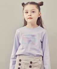KJKJP36019 a.v.v KIDS(アー・ヴェ・ヴェ) [100-130]ロゴアソート長袖Tシャツ ラベンダー