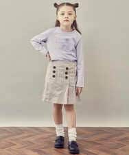 KJKJP36019 a.v.v KIDS(アー・ヴェ・ヴェ) [100-130]ロゴアソート長袖Tシャツ ラベンダー