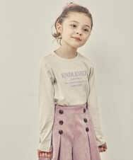 KJKJP36019 a.v.v KIDS(アー・ヴェ・ヴェ) [100-130]ロゴアソート長袖Tシャツ ラベンダー