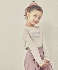 KJKJP36019 a.v.v KIDS(アー・ヴェ・ヴェ) [100-130]ロゴアソート長袖Tシャツ ラベンダー