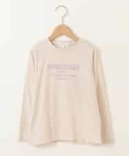 KJKJP36019 a.v.v KIDS(アー・ヴェ・ヴェ) [100-130]ロゴアソート長袖Tシャツ ベージュ