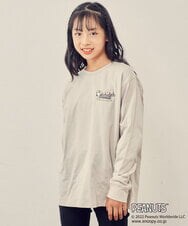 KJKJP80024 a.v.v KIDS(アー・ヴェ・ヴェ) [100-130]【数量限定】PEANUTS×a.v.vスヌーピープリントロンT ラベンダー