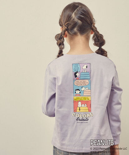 KJKJP80024 a.v.v KIDS [100-130]【数量限定】PEANUTS×a.v.vスヌーピープリントロンT