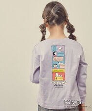 KJKJP80024 a.v.v KIDS(アー・ヴェ・ヴェ) [100-130]【数量限定】PEANUTS×a.v.vスヌーピープリントロンT ラベンダー